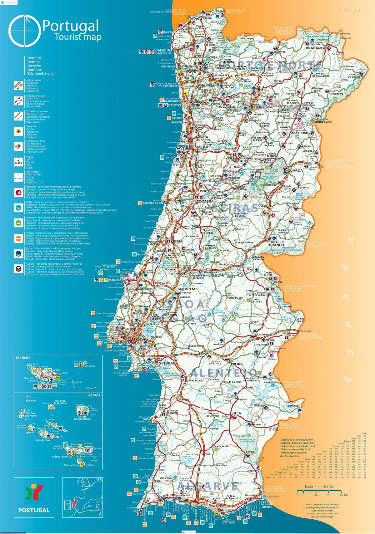 Zaangażowanie Portugalia mapa