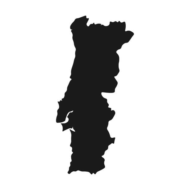 Portugalia mapa wektor
