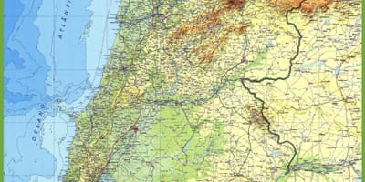 Szczegółowa mapa Portugalii