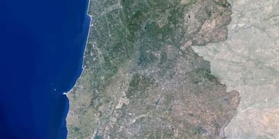 Mapa satelitarna Portugalia